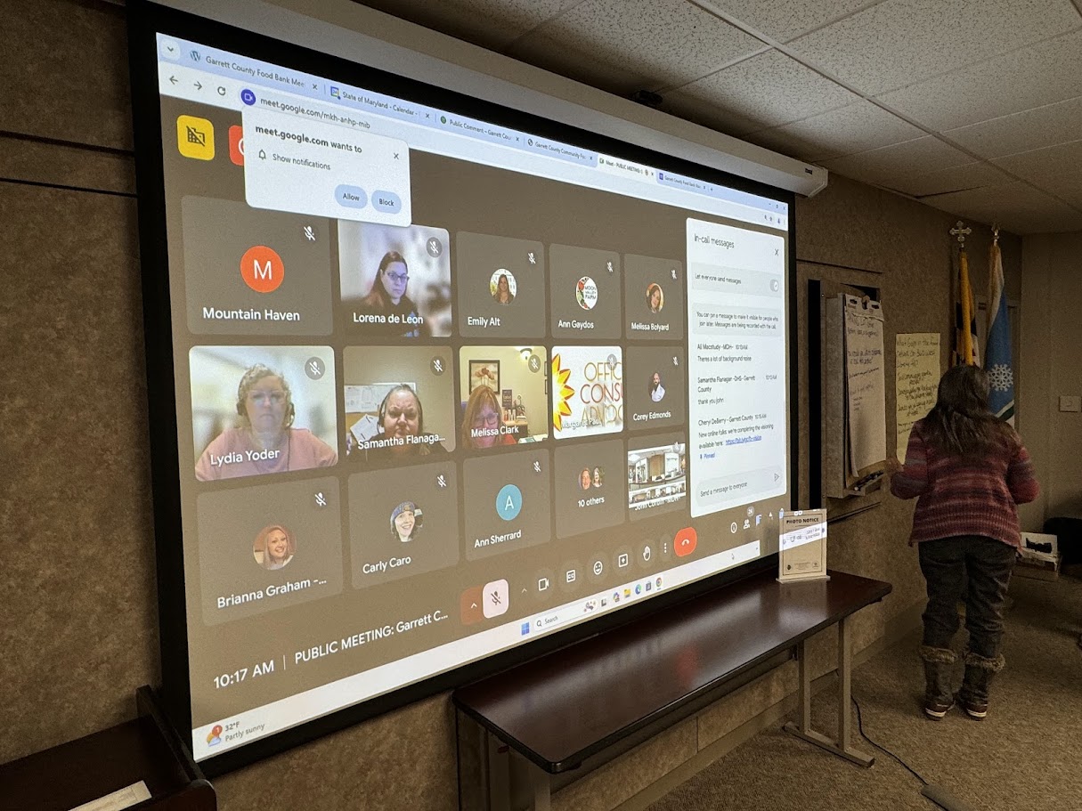 Photo: This session, the same as shown above, was held during a blizzard. Many folks participated virtually, which also enabled participation by those in remote communities [where CHNA sessions were held in-person], given the large geographic size of our county.